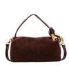 Women Small Soft Faux Suede Pillow Handbag 2026 Winter Simple Simple Short Handle Crossbody Bag for Female Fashiable Urban