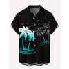 Travel Men Hawaiian Shirt 3d Plant Shirt For Men Palm Tree Print  Hawaiian Shirts 2025 Summer Beach Flower Shirt