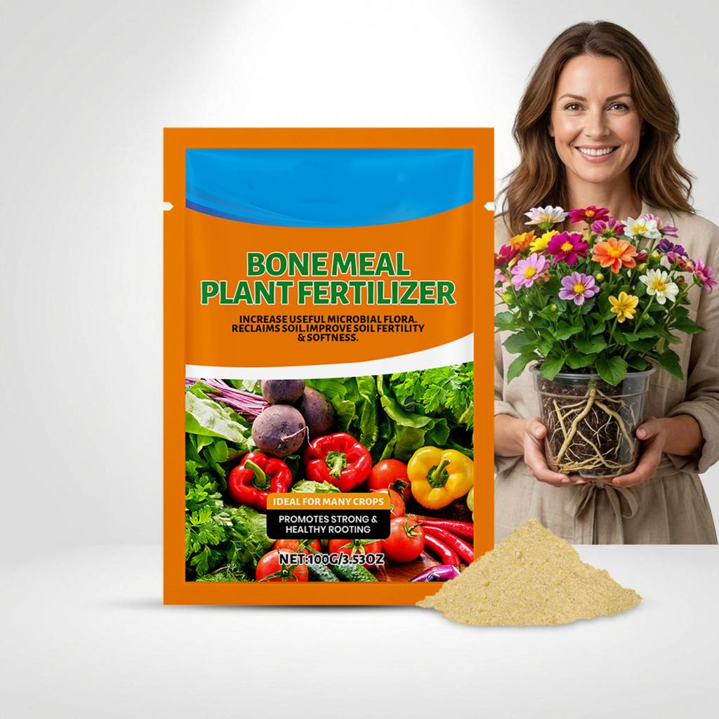 Bone Meal Plant Fertilizer Natural Source for Soil Enhancement Suitable for Various Crops and Garden Use 100g 353oz Bag
