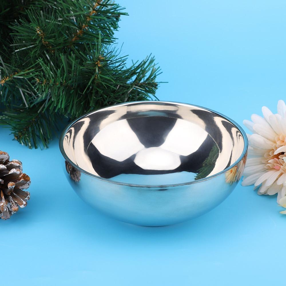 Rustless Steel Salad Bowl Thickened Canteen Bowl Rust Resistant Soup Bowl Home Use