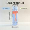 1PC Ballet Dancer Thank You Pattern 750ml Color Plastic Sports Water Bottle Leakproof Flip Straw Lid Suitable for Sports Office Home Use