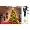 Christmas Snowflake Rotating Projection Lamp Christmas Tree Crown Decoration Christmas Day Indoor Atmosphere Light Holiday Lighting