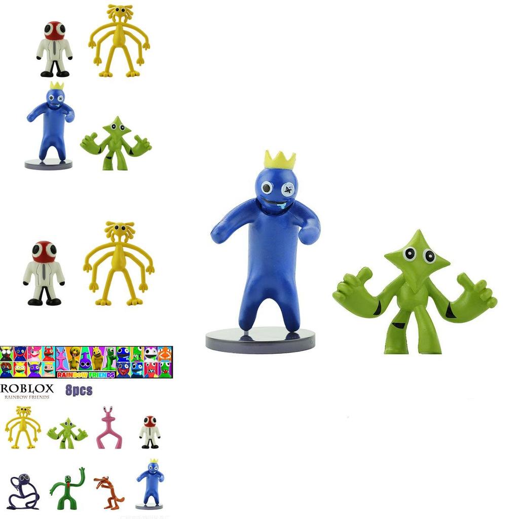 Colorful Roblox Rainbow Friends Figure Toy Set For Kids 8pcs Model Decoration Dolls