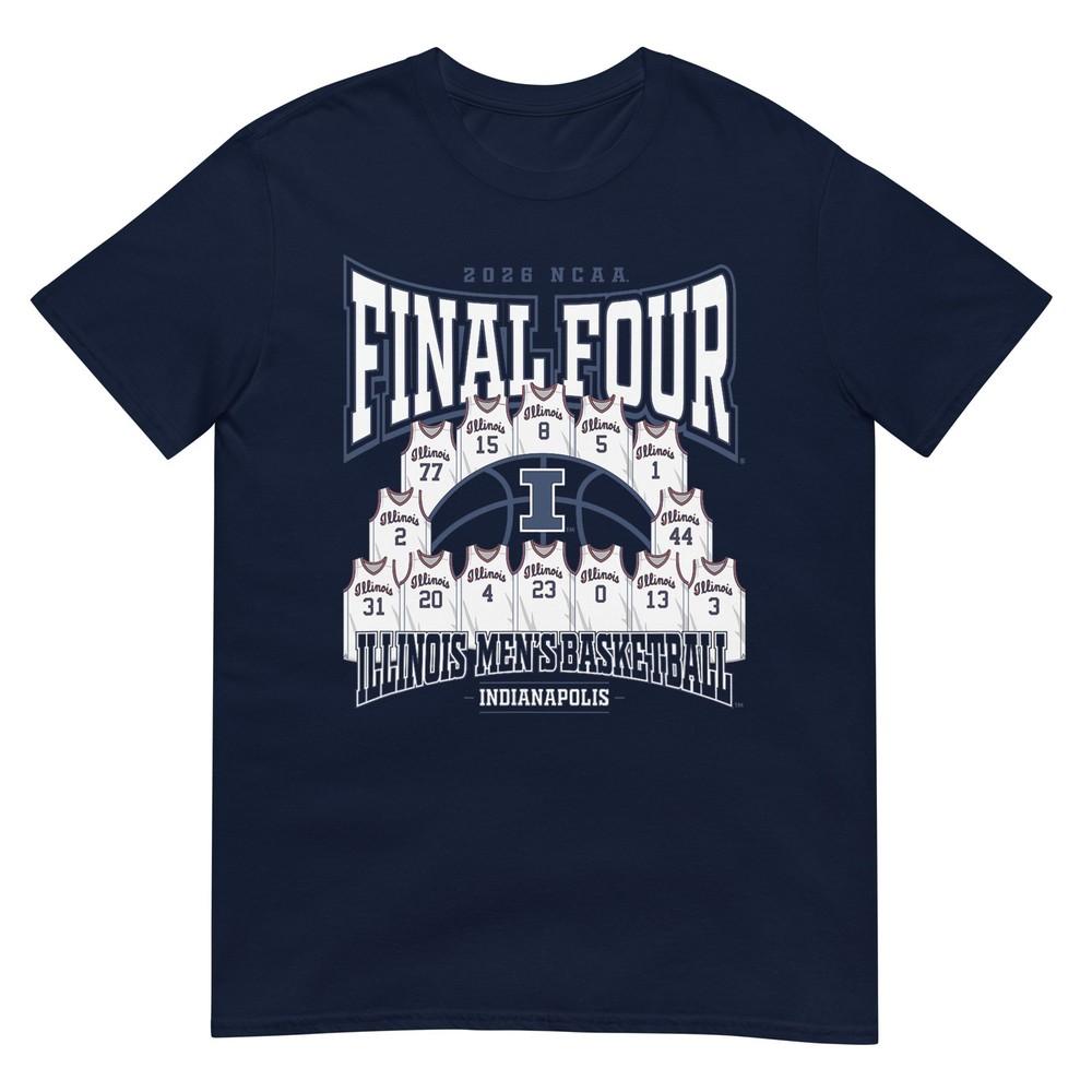 Illinois Unisexs Basketball Final Four Jersey Madness Nil TShirt S