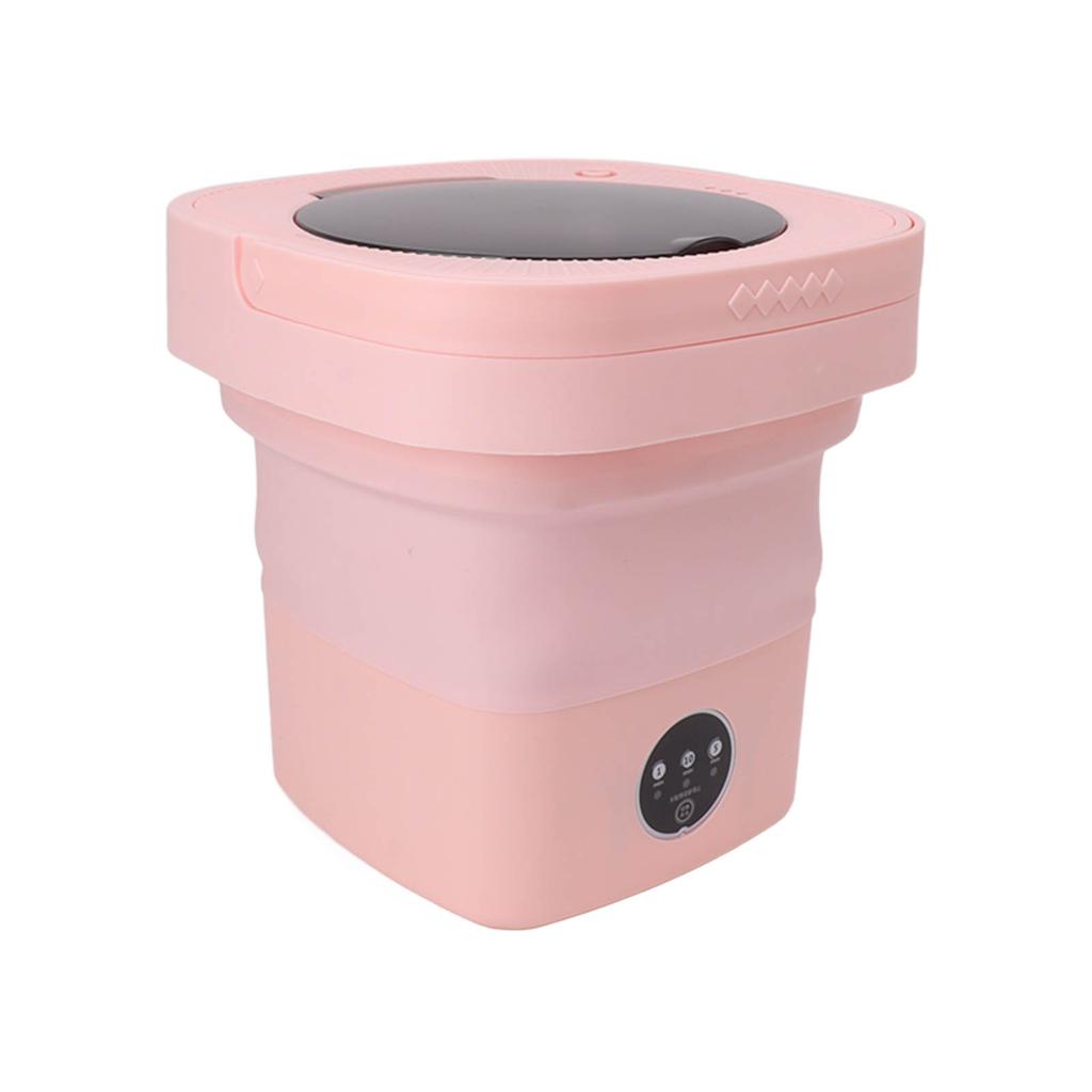 6.5L Washing Machine Folding Portable Automatic Deep Cleaning Wash and Spin Dry Washer with Water