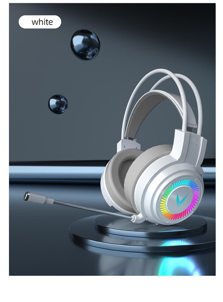 Gaming Headset 7.1 Stereo SVirtual Surround Bass Earphone Headphone with Mic LED Light for Computer PC Gamer Foldable