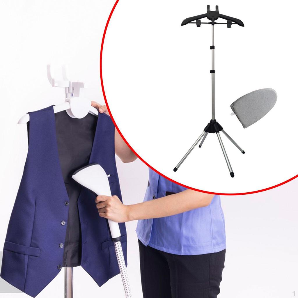 Cintre à Vapeur Portable Et Réglable En Hauteur (max 155 Cm) - Support Pour Défroisseur Vapeur, Repassage Sans Planche
