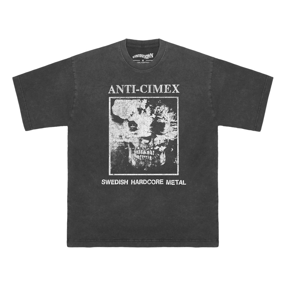 

Anti Cimex TShirt Swedish Hardcore Metal Punk Band Asocial MOB Driller Killer Mens Summer Cotton Printed Tee Graphic Shirt S