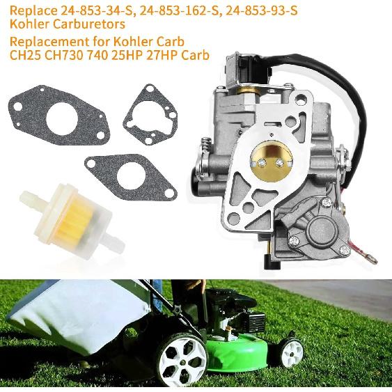 Carburetor Replacement for Kohler Carb CH25 CH730 740 25HP 27HP 24-853-34-S 24-853-162-S 24-853-93-S Carb