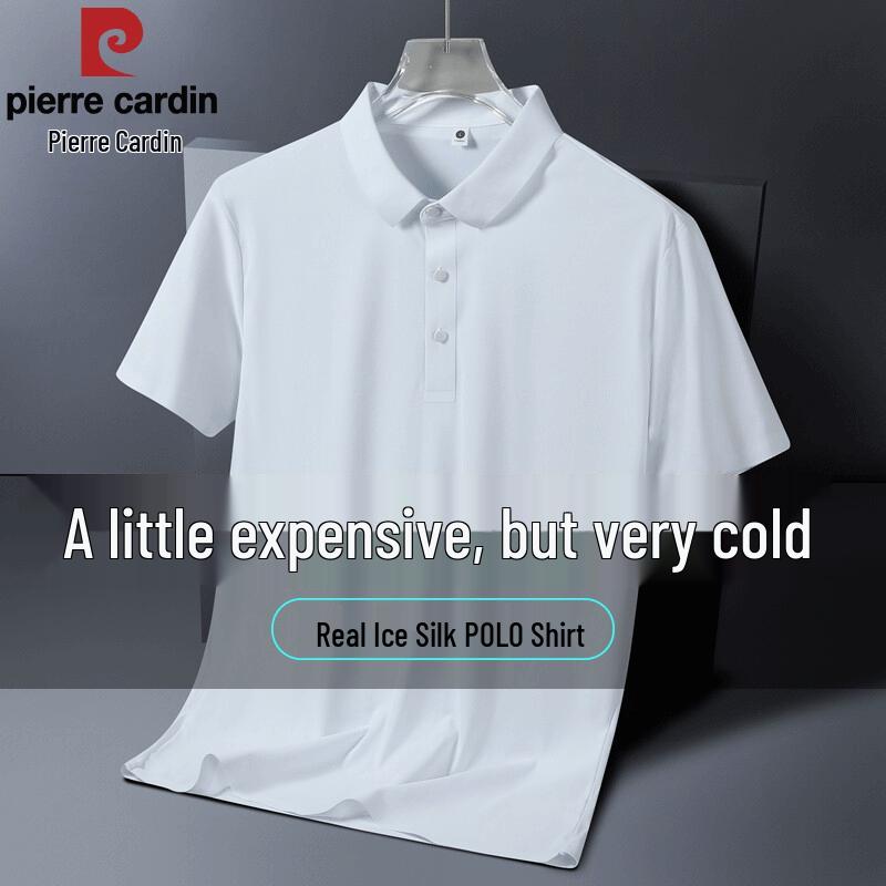 Pierre Cardin Men's Ice Silk Short Sleeve Polo Shirt