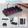 USB Wired Bluetooth 2.4G 3 Modes 12 Key 2 Knob Programming Macro Custom Keyboard PS Game Mechanical Keyboard Hot-swap Keypad