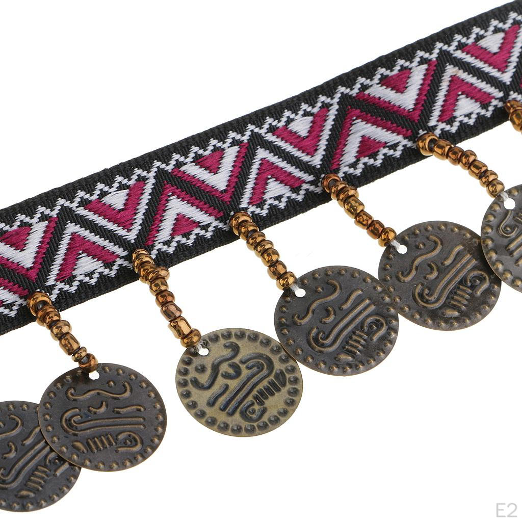 Stil Jacquard Bånd Frynser Dusk Blonder Møbelgardin Bag Pute Bohemia Kjole Kostyme Sying