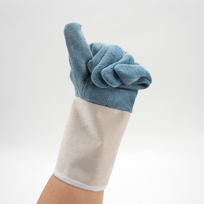 Thickened Cowhide Welding Gloves - Anti-Scald, Wear-Resistant, High-Temperature Resistant, Soft Protection for Welders