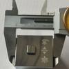 Set mit 2 quadratischen thermostatischen Duscharmatur-Griffknöpfen, kompatibel mit Badarmatur, Chrom-Finish, Ersatzgriffe