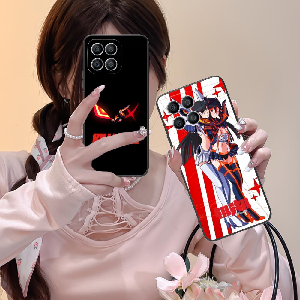 La Kill Ryuko Matoi Phone Case for Honor 90 80 70 60 50 30 20 10 9 8 7 Pro S SE Lite 5G Black Smartphone Cellphones Cover