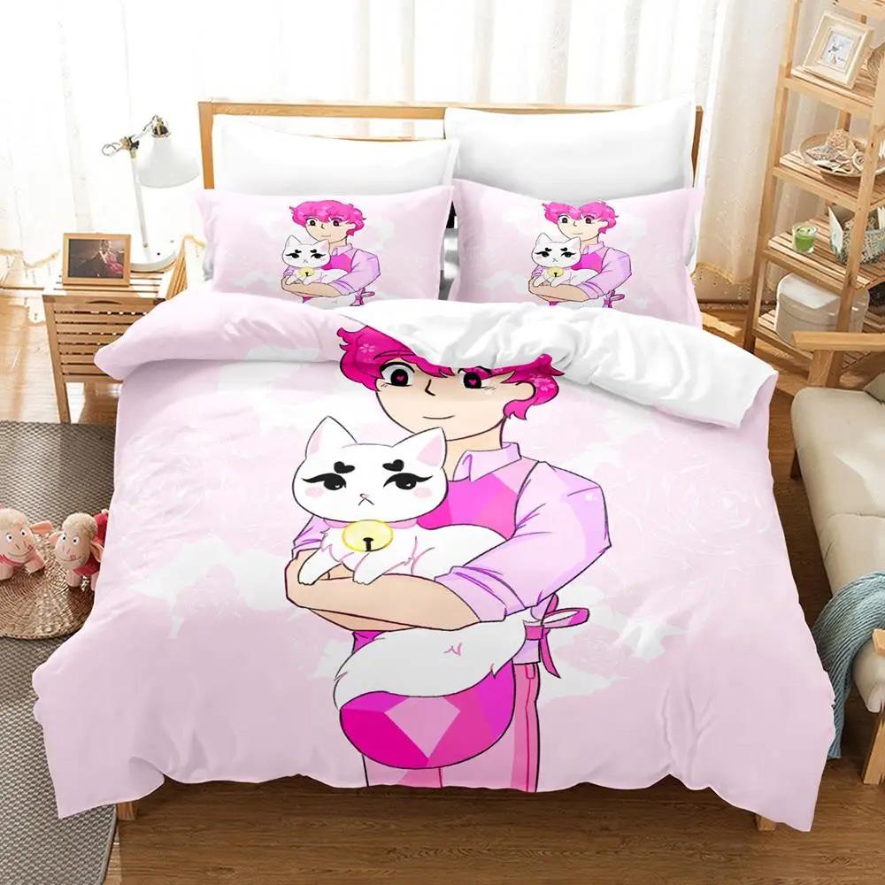 Drukowanie 3D Kreskówkowa Pszczoła i PuppyCat Zestaw Pościeli Poszwa na Kołdrę Zestaw do Łóżka Poszwa na Kołdrę Poszewka na Poduszkę Kołdra Rozmiar King Queen Chłopcy Dorośli