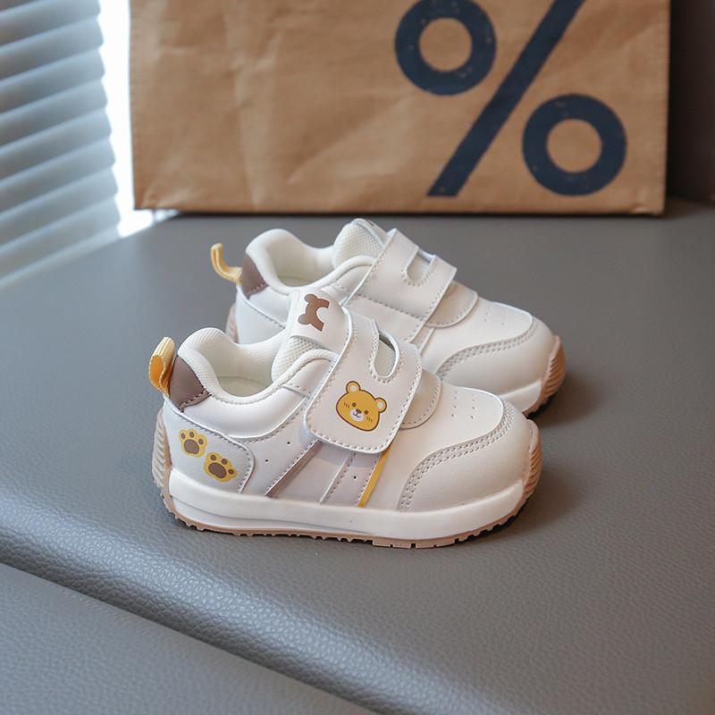 

Cartoon Baby Shoes For Toddler Boys Girls With Non Slip Sole Soft Leather For Fall Crawling CarColor,12.5cm