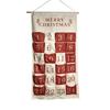 Holiday Hanging Gift Bag with 24 Numbered Compartments, Christmas Wall Piece for Candy, Chocolates, and Small Surprise Items Indoors
