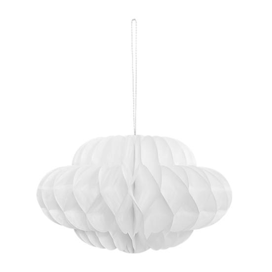 Cloud Hanging Honeycomb Decoration 3D Artificial Clouds Honeycomb Ornaments for Wedding Birthday Nursery Room Baby Shower Decor