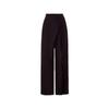 Langzi Twisted Knot High-Waist Wide-Leg Suit Pants