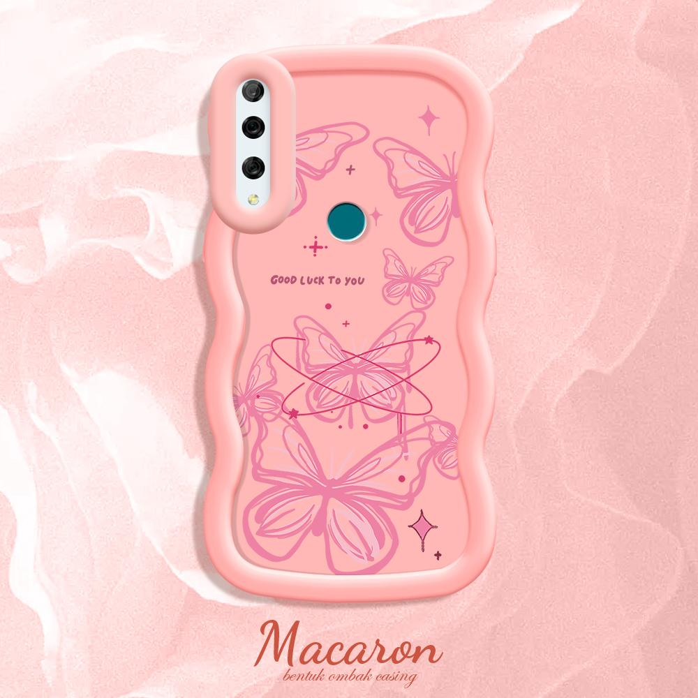 Painted Pattern Big Wave Edge Soft Silicone Material Macaron Phone Case Shockproof Protective Rubber Casing for iPhone Huawei Honor Infinix Tecno
