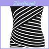 Womens Elegant Summer V Neck Stripe Bodycon Pencil Dress Perfect For Office And Party Wear