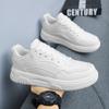 Spring New Heightening Shoes Casual Sports Board Shoes White Shoes Leather Shoes