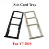 For Huawei Y7 2019 2018 / Y7 Prime 2019 / Y7 Pro 2019 Sim Card Tray Holder SIM Tray Slot Holder Adapter Socket Repair Parts