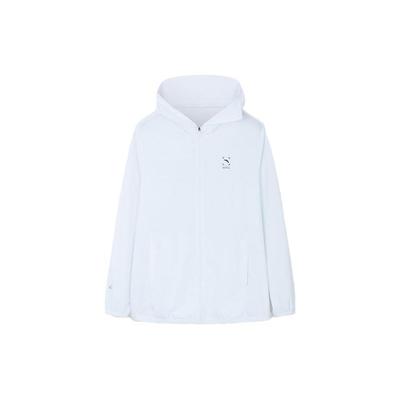 Anta Jue Jue Zi 2nd Generation Series Solid Color Hooded Long Sleeve Sun Protection Clothing Men Tops White 952327706-1
