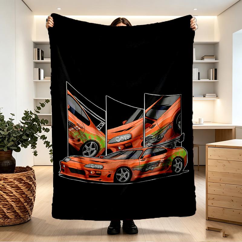 Fast & Furious Print Blanket - Soft & Comfortable, for Bedroom, Travel, Sofa, Home Decoration - Birthday Christmas Gift for Friend