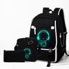 Teen Boys Backpack In the Dark Laptop School Bag with Print Korean Travel Bookbag