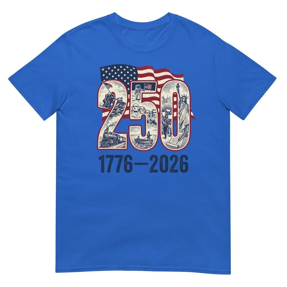 250 Years American 1776 2026 250th Usa Patriotic 4th Of July TShirt