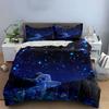 "Starry Night Fantasy Decor Set" Bedding Set with 1 Duvet Cover 2 Pillowcases Single Double King Queen, Gift