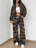 Camouflage Style Autumn And Winter New European And American Women'S Clothing Outdoor Fashion Suit Women