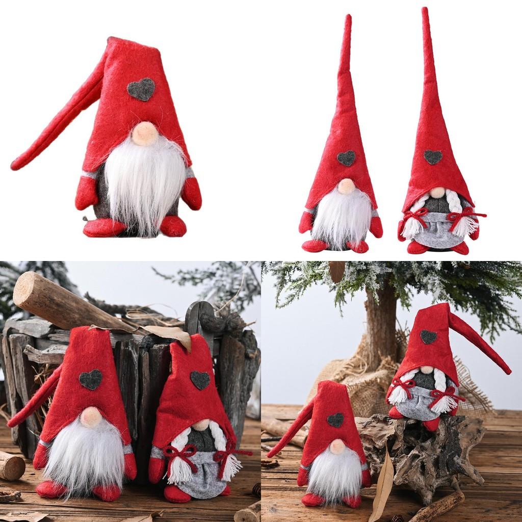 Decorations Christmas Forest Elder Standing Posture With Love Heart Decor