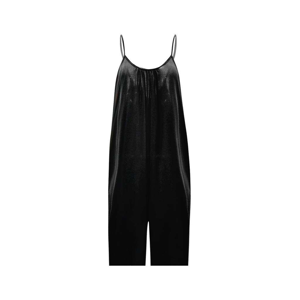 Women's Casual Jumpsuit Sleeveless Loose Adjustable Romper With Pockets