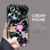 Cute Cartoon Pattern Cream Texture Casing Wavy Edge Soft Silicone Cover Phone Case for OPPO Reno Realme