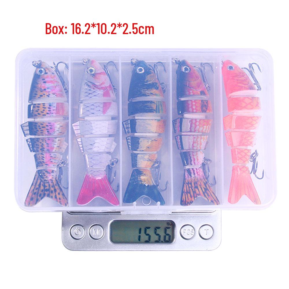 HENGJIA 10cm 18g Multi-Section Sinking Bionic Lure - 6-Section Fish Bait Model
