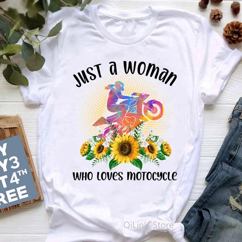 Im A Simple Unisex I Love Motorcycle And Wine Letter Print Tshirt Unisexs Clothing Watercolor Flowers Tshirt Femme Streetwear