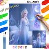 Frozen Elsa Digital Oil Painting Art Kit Hand Painted Home Decor