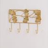 Golden Metal Coat Hooks Iron Art Coat Hanger Multipurpose Key Holder  Living Room