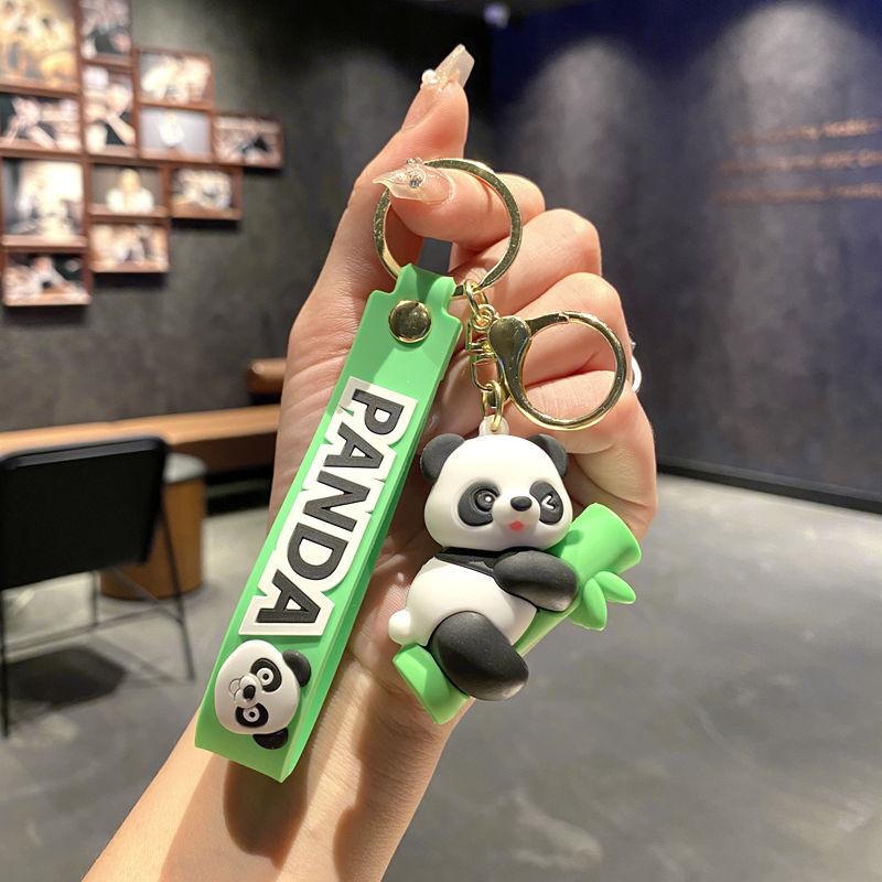 Cartoon Panda Keychain Pendant Panda Key Ring Key Chain Small Gifts Car Bag Pendant