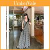 French Vintage Square Collar Puff Sleeve Gingham Dress With Polyester Fabric For Summer Women