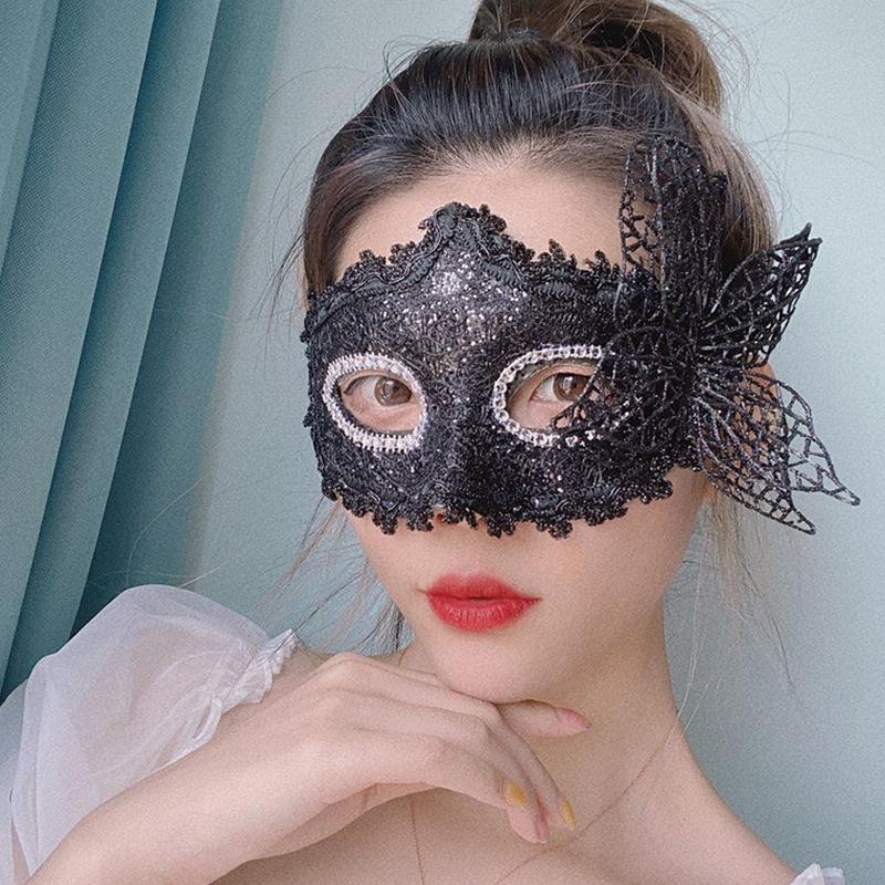 Luxus Venezianische Maskerade Maske Damen Mädchen Sexy Fuchsauge Maske Schmetterling Maske Für Kostümparty Weihnachten Halloween Party Pailletten Maske