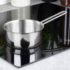 Rondel Rondelek Mały Garnek z Długim Uchwytem Stalowy Nierdzewny 14 cm 0,9L