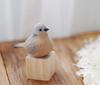 (hej!e) Pigeon Bird Figurine, Wood Carving, Baby Pigeon, Wooden Object, Scandinavian Craft, Doll, Handmade, Basswood, Interior Decor [Parallel Import]