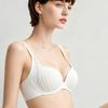Summer Liquid Foundation Seamless Nude Feel Bra Women Fixed Cup Push‑Up Bra Adjustable Anti‑Sagging Bra for Small Bust