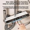 Sistema Doccia Intelligente a Controllo della Temperatura 4 in 1 Set Doccia per Bagno Domestico Set Doccia Tasti di Pianoforte in Acciaio Inossidabile