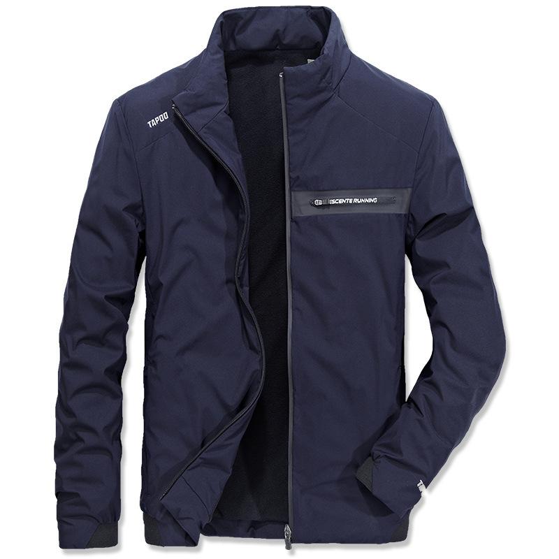 Men's New Youth Jacket Cotton-padded Autumn and Winter Slim-fitting Stand-up Collar Thickened Jacket