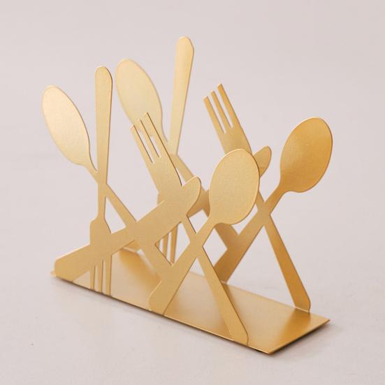 Moderne stående serviet holder til bord Metal serviet dispenser med bestik/vinglas design til køkken Spisestue Restaurant